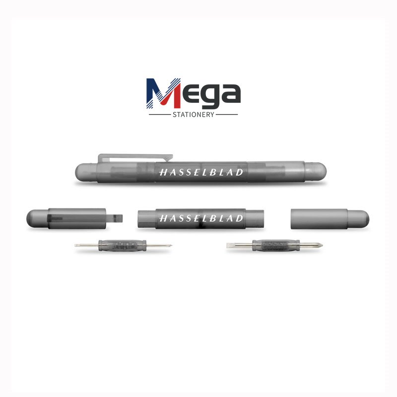MEGA Promo Dual-Ended Multi-Functional Phillips/Slotted Screwdriver Repair Tool Plastic Pocket Ballpoint Pen