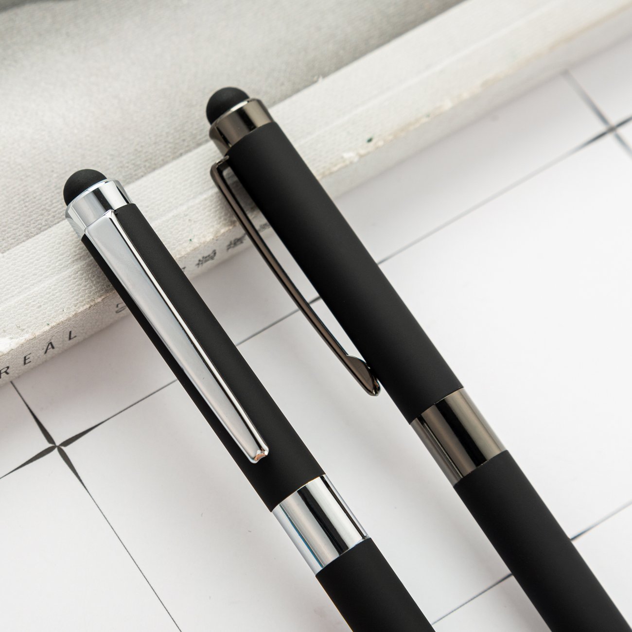 2024 Popular Custom Logo Matte Black Metal Pen Stainless Steel Twist Business Ballpoint Pen Promotional Gift with Logo Printed