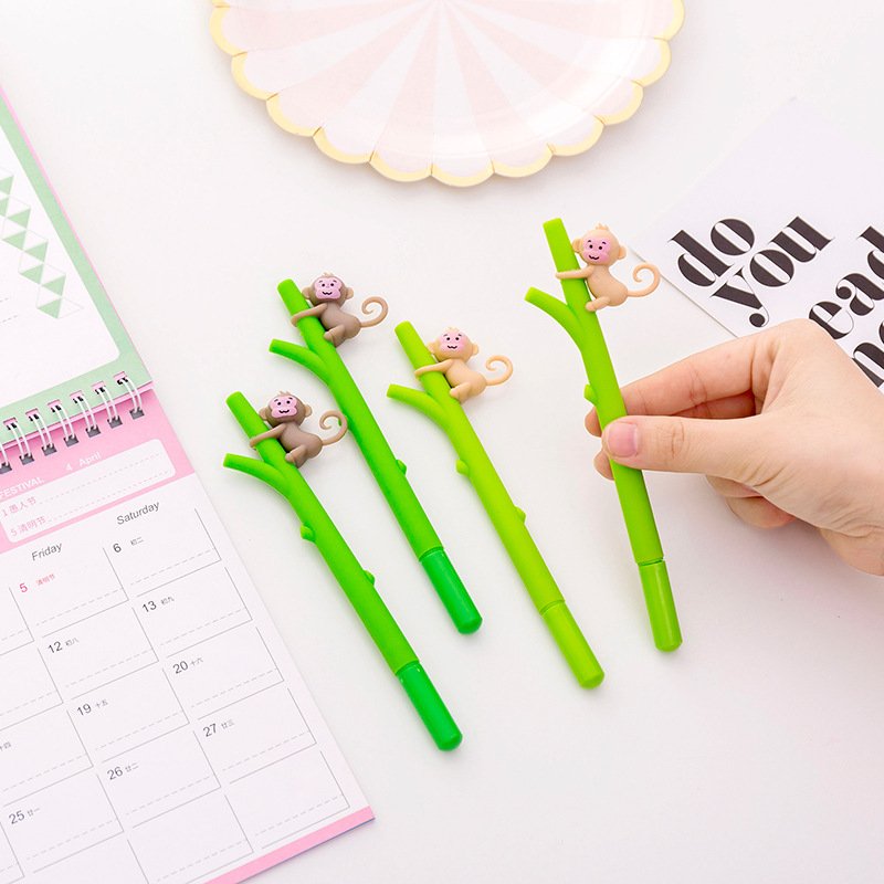 Hot Selling Kawaii Erasable Gel Pen School Office Stationery The Cute Little Monkey Gel Pen