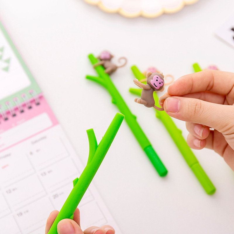 Hot Selling Kawaii Erasable Gel Pen School Office Stationery The Cute Little Monkey Gel Pen
