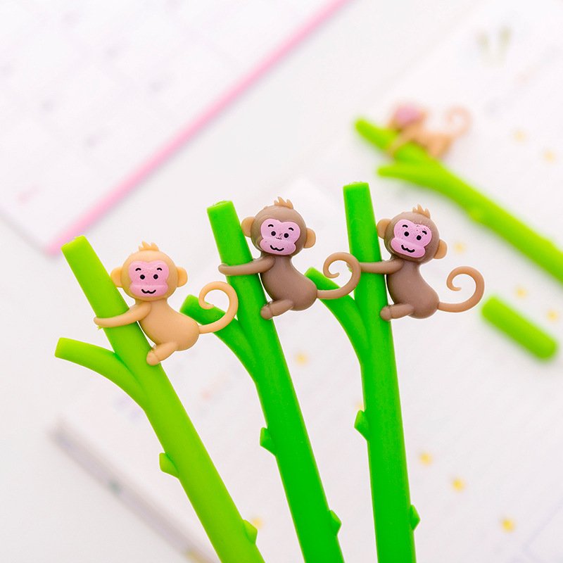 Hot Selling Kawaii Erasable Gel Pen School Office Stationery The Cute Little Monkey Gel Pen
