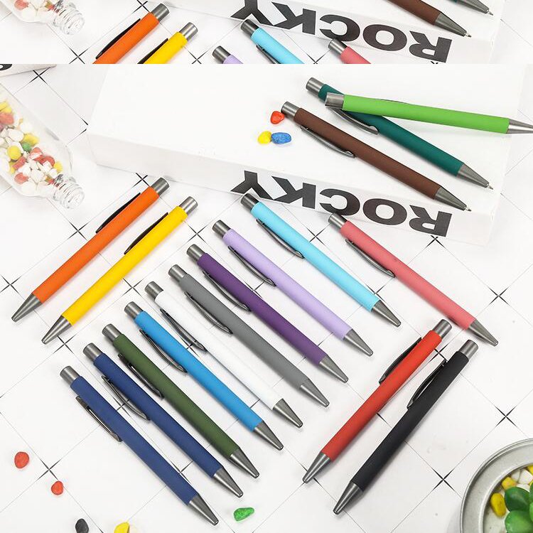 DR606-BP Promotional Gift Wholesale Best Cheap Multi Color Metal Ballpoint Pen with Logo