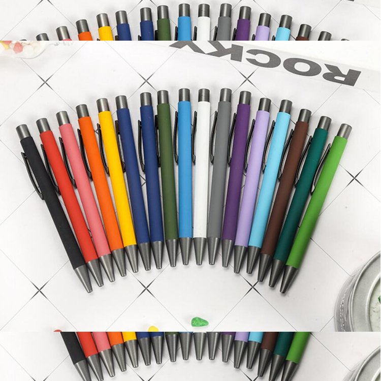 DR606-BP Promotional Gift Wholesale Best Cheap Multi Color Metal Ballpoint Pen with Logo