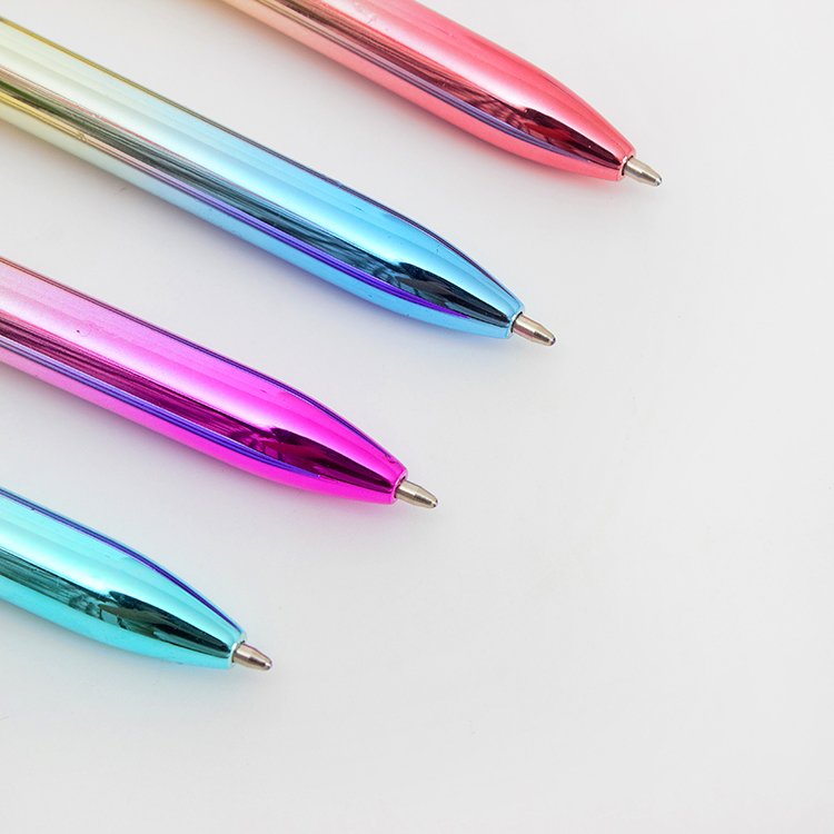 Big diamond pens 0.7mm wholesale colorful gift office stationery Ball pen with logo gradient crystal plastic ballpoint pens