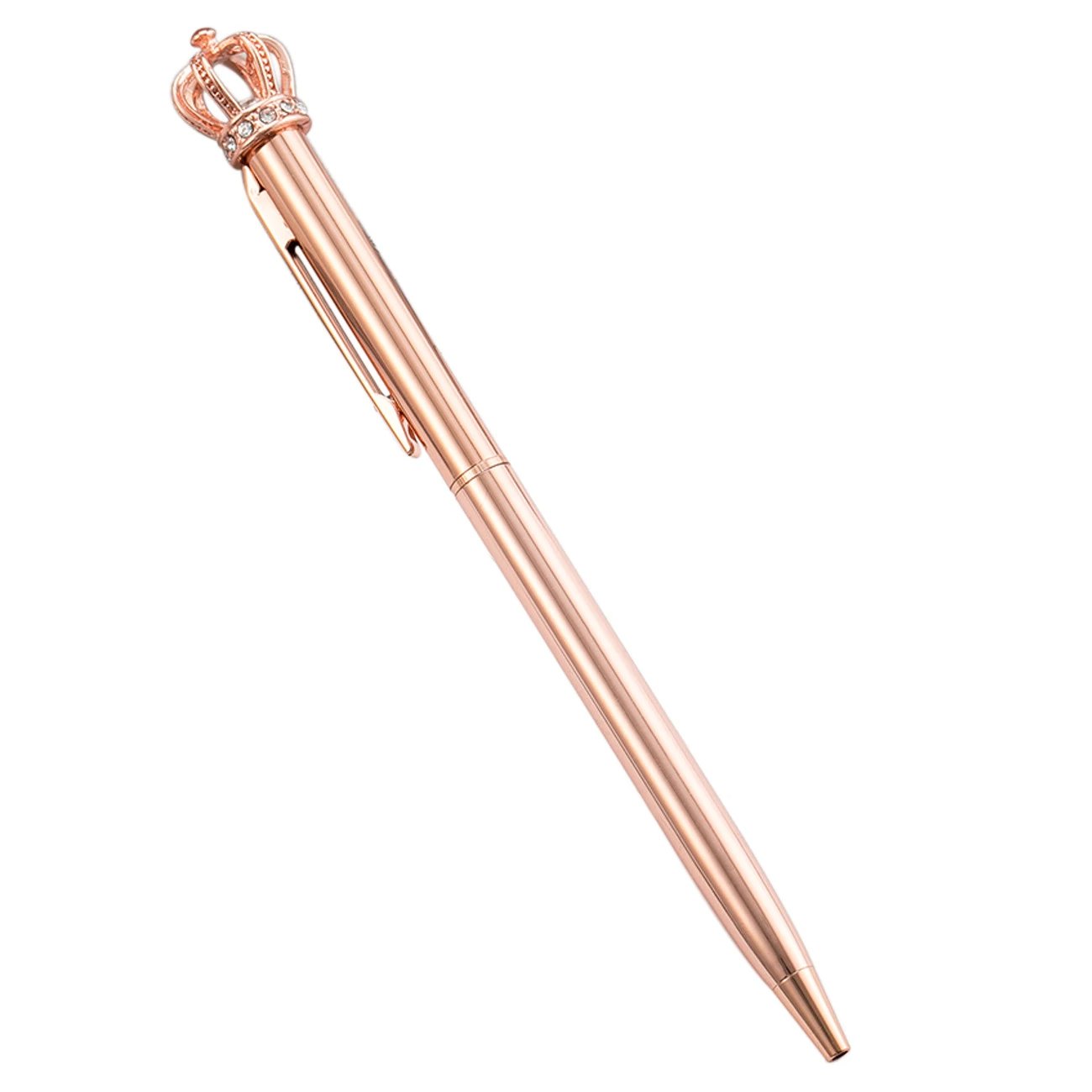 Xinben's Crystal Shiny Metal Crown Ballpoint Pen Interesting Ball Ballpoint Pen School Stationery School Office Supplies