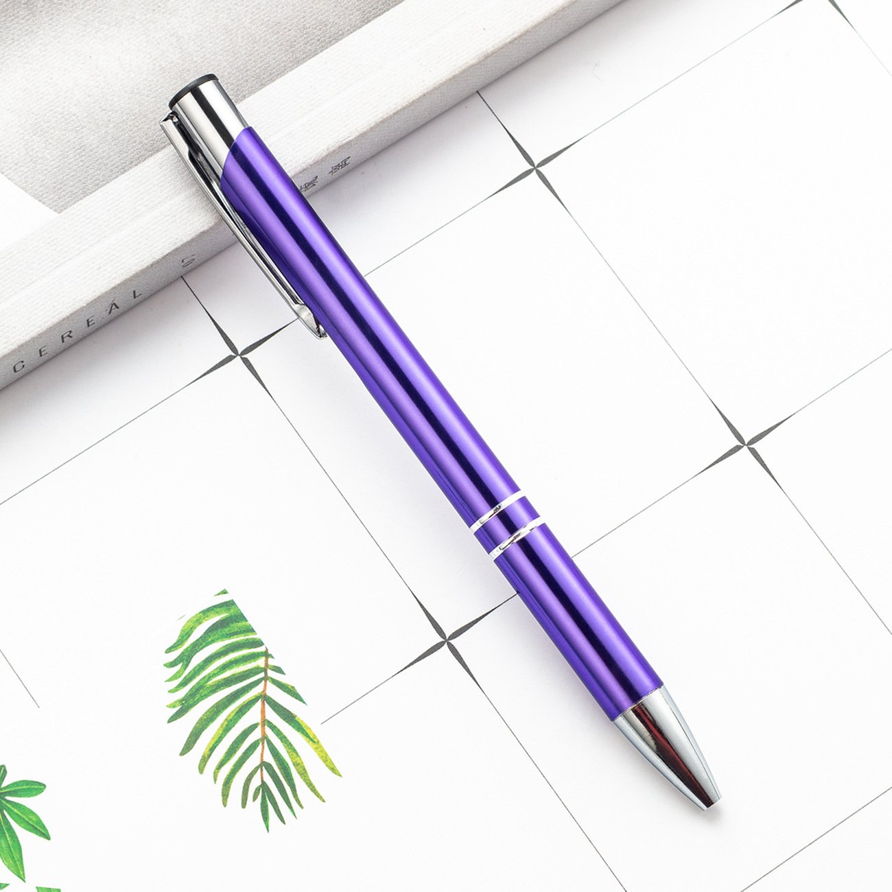 Advertising ballpoint pen custom logo press oxidation metal ball pens engraving promotional gift pen