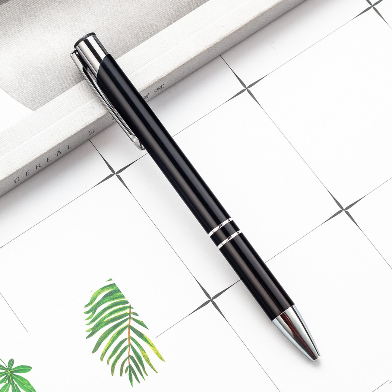 Advertising ballpoint pen custom logo press oxidation metal ball pens engraving promotional gift pen