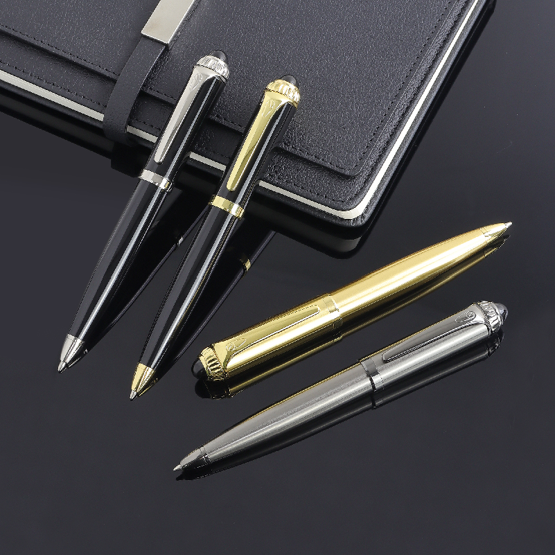 Luxury Quality Brass copper Ballpen Black Business Office Stationery Ballpoint Pen Financial Ball Point Pens