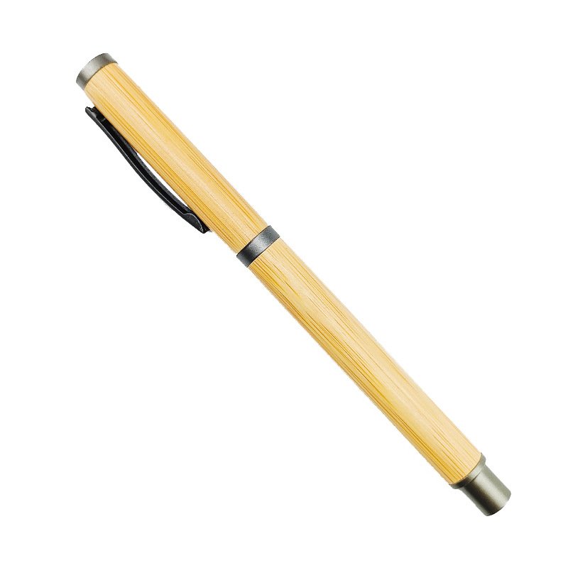 High Quality Promotional Personalized Customized Bamboo Ball Pen With Cap Eco Friendly Engraved Bamboo Ballpoint Pen With Logo