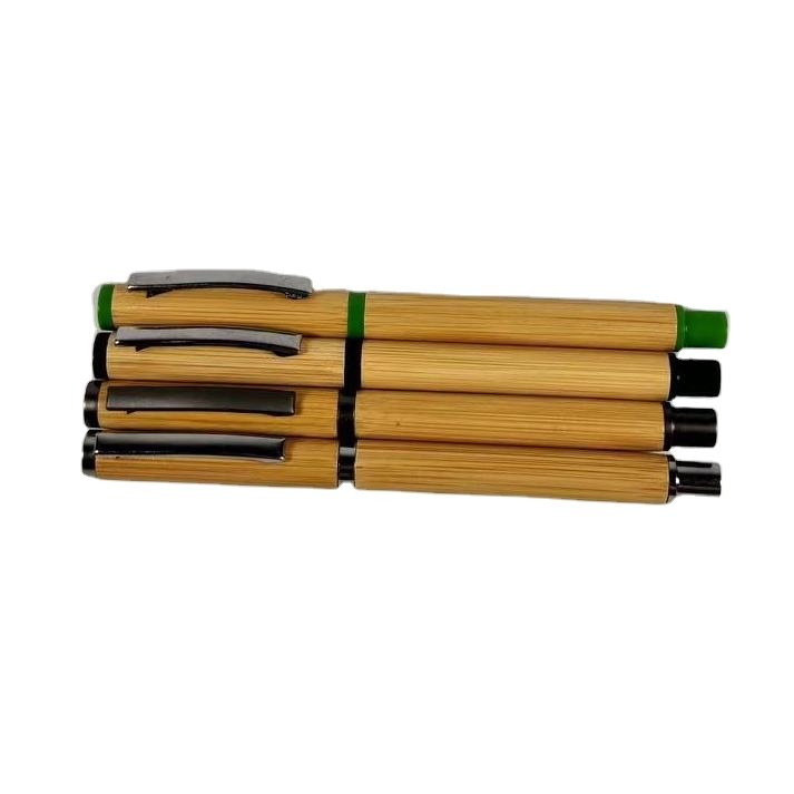 High Quality Promotional Personalized Customized Bamboo Ball Pen With Cap Eco Friendly Engraved Bamboo Ballpoint Pen With Logo