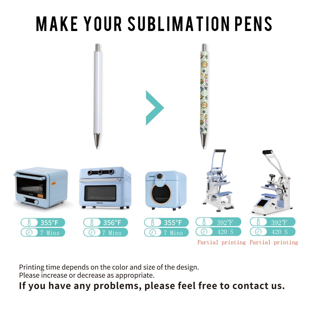 PYD Life New Wholesale Custom Logo DIY Aluminum Sublimation Blank Ballpoint Pen Heat Press Pens for Sublimation with Shrink Wrap