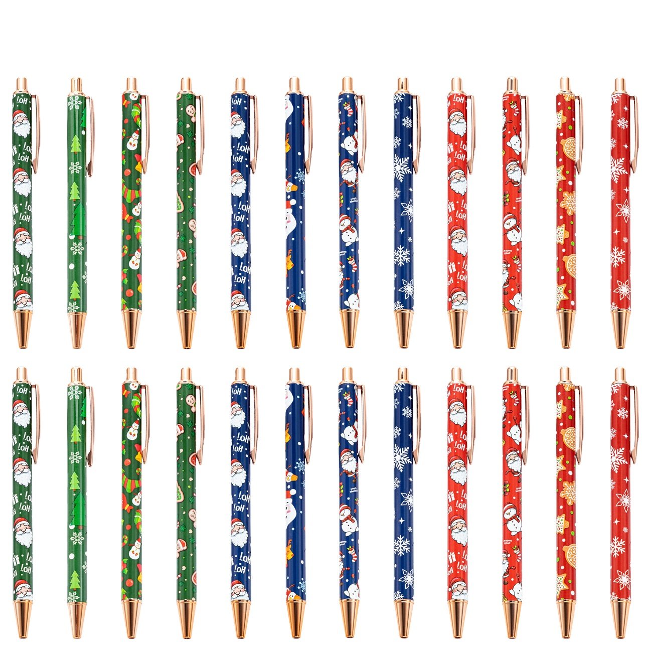New Popular Christmas Ballpoint Pens Retractable Pen Cute Santa Claus Pen for Christmas Gifts