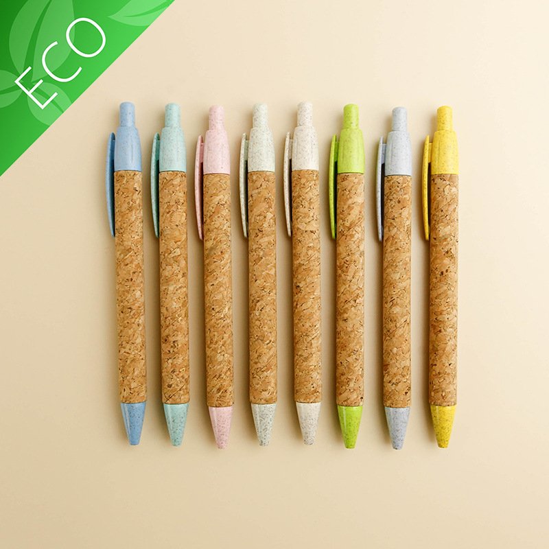 Direct Sales Of Biodegradable And Environmentally Friendly Wheat Straw Pen Promotional Advertisement Ballpoint Pen Logo
