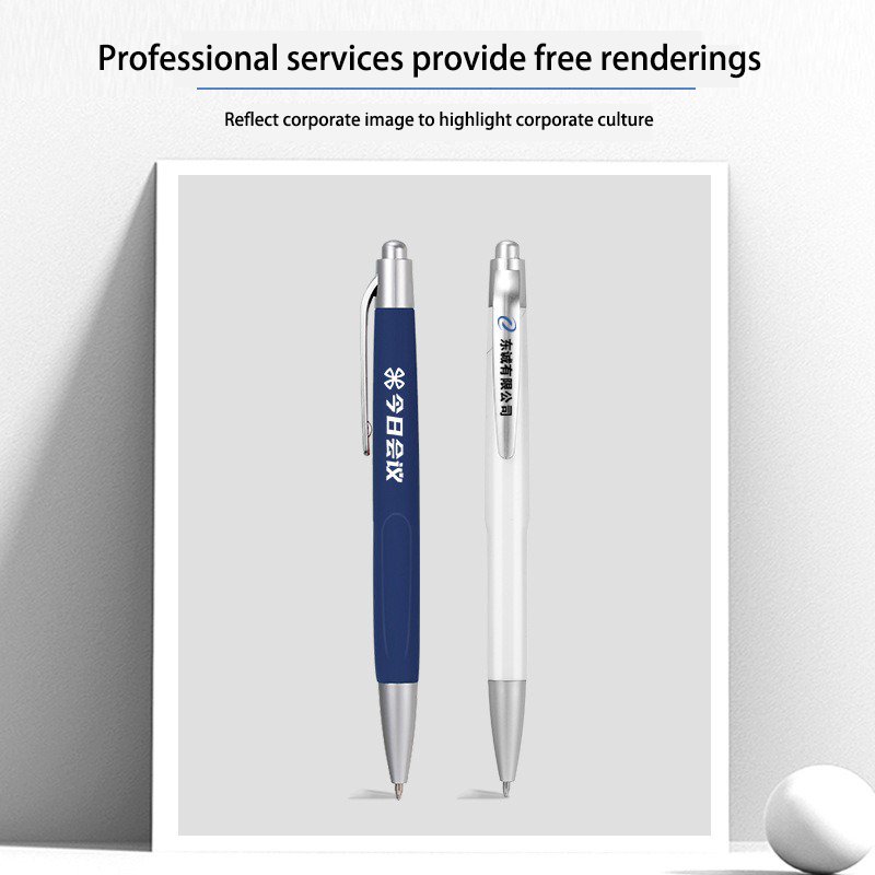 Customized LOGO Plastic Rubber Pen OEM Hotel Promotion High Quality Ballpoint Pen 0930