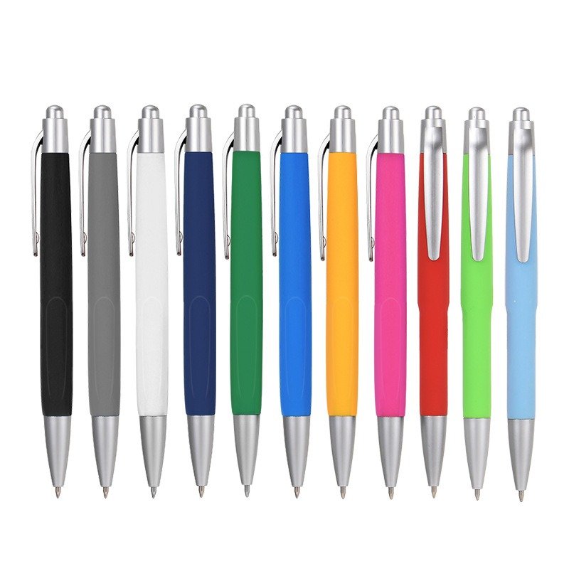 Customized LOGO Plastic Rubber Pen OEM Hotel Promotion High Quality Ballpoint Pen 0930