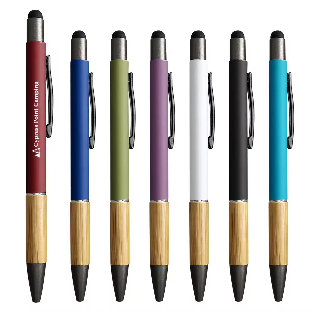 Cheap Personalized Recycled Bamboo Pen Eco-friendly Natural Wood Bamboo Ballpoint Pen with Custom Laser Logo Wood Ball Pen