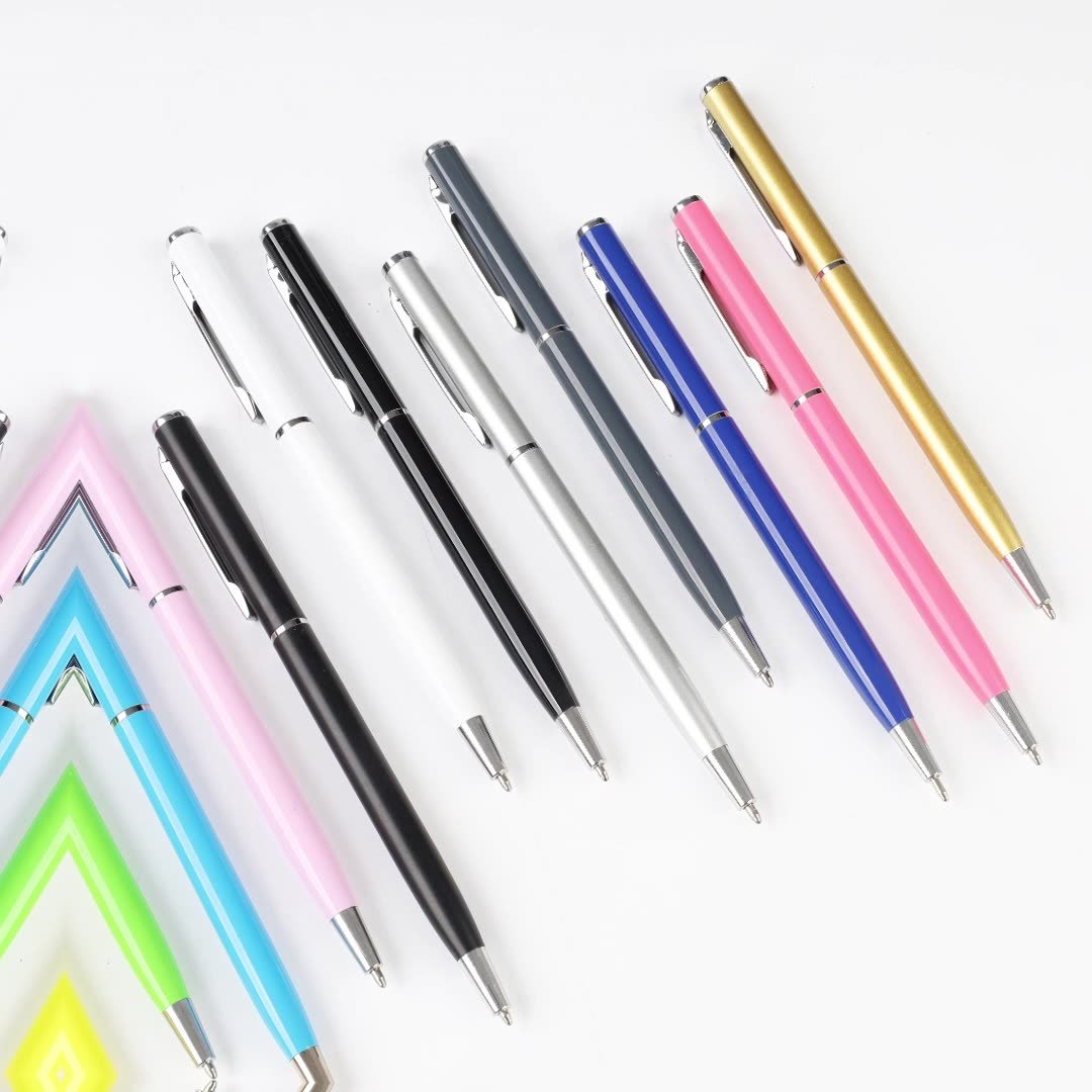 Promotional Slim Metal Roller Pen Custom Logo Multicolor Hotel Gold Ballpoint Pens For Gifts & Students