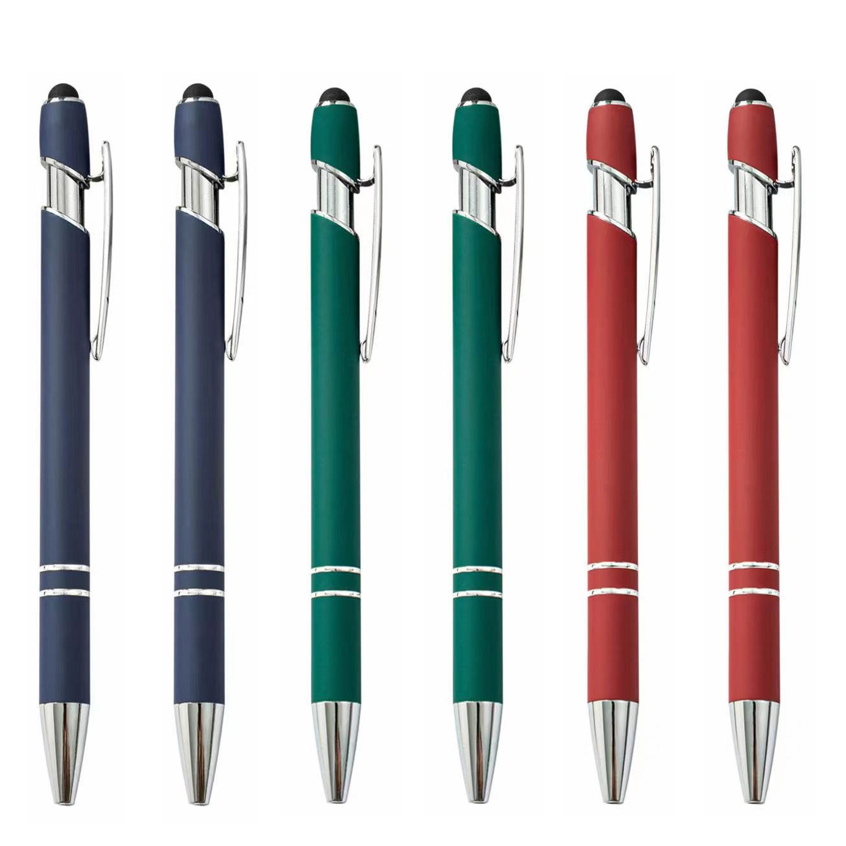 Custom Logo Promotional Pen Novelty Sports Metal Stylus Ballpoint Pen with Plastic Body for Gifts