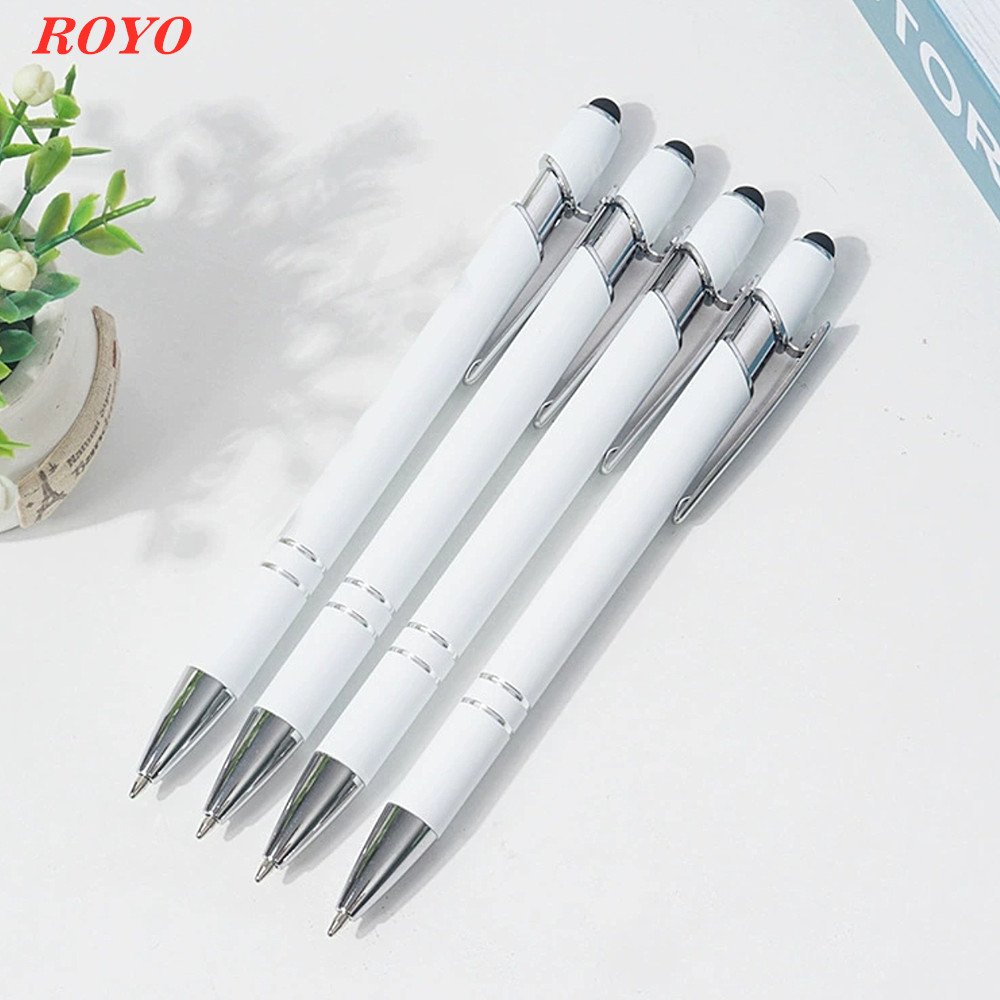 Fashion 2-in-1 Advertising Ballpoint Pen Stylus Custom Colors with 1.0mm Writing Width Promotional Screen Capacitor Logo