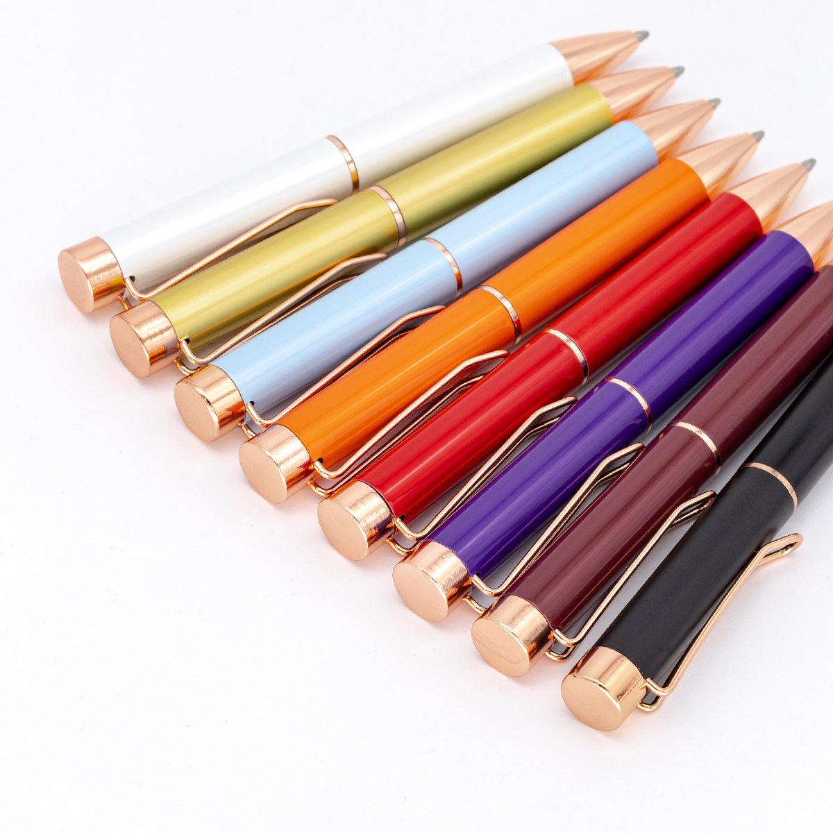 Mini promotional pocket metal pen short ballpoint pen metal ball pen with custom logo