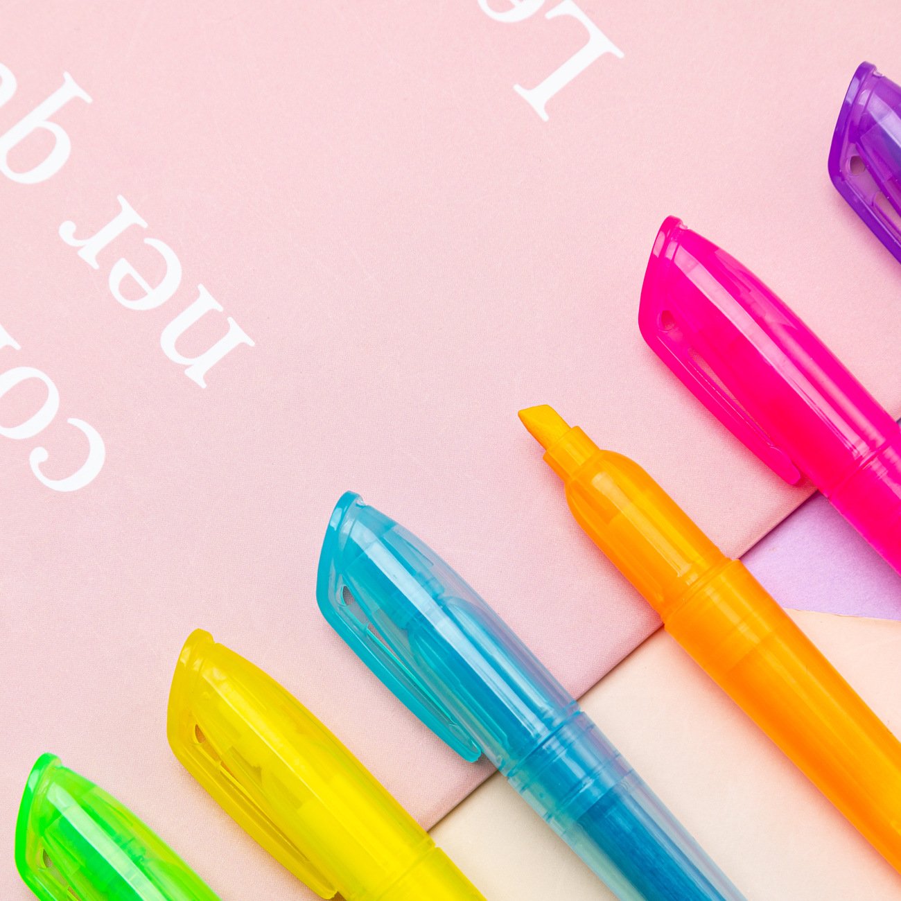 Fluorescent Marker Pen Soft Color Thick Line Graffiti Pen Hand Account Color Oblique Head Marking Pen