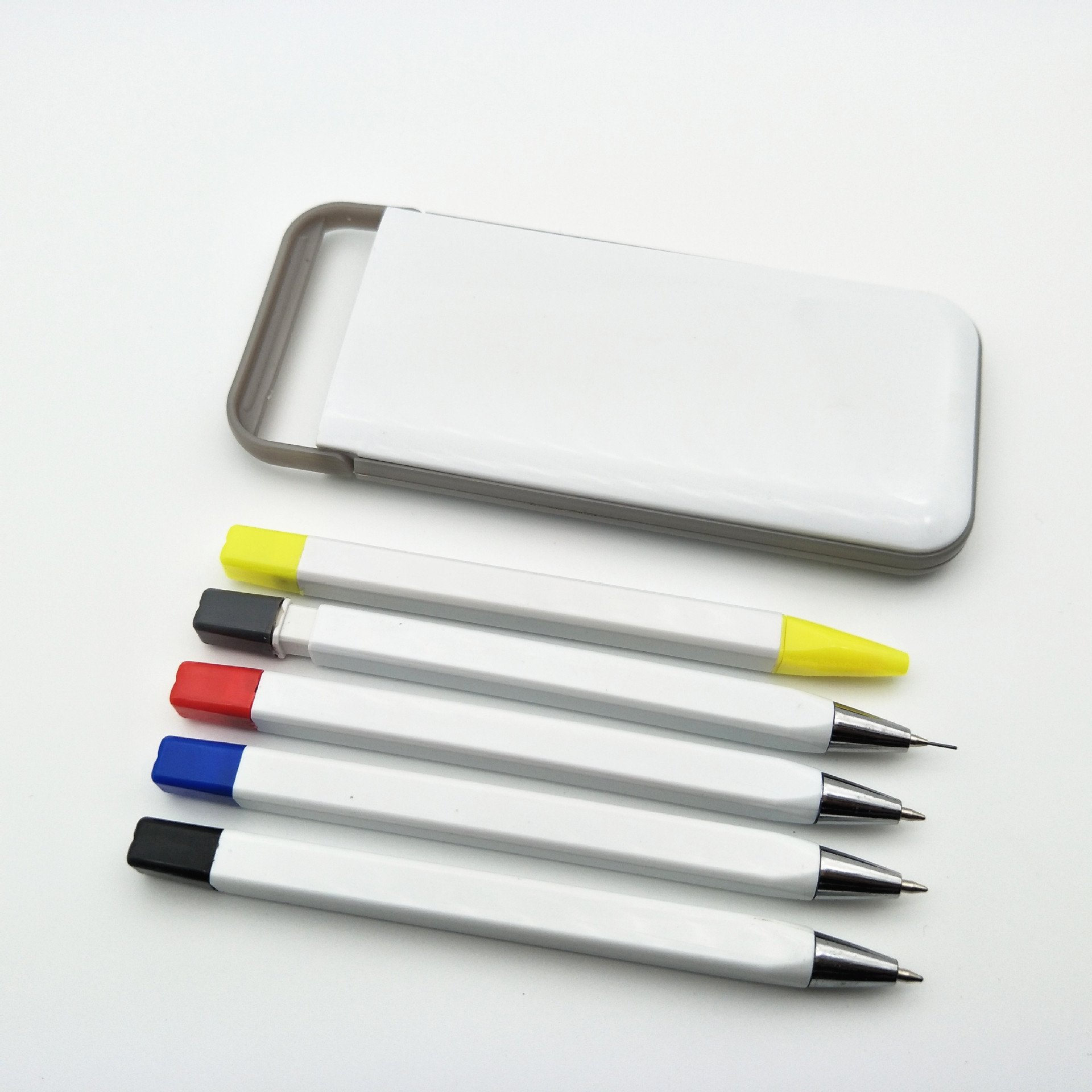 New products private logo luxury highlighter pen Promotional ballpoint pen Plastic Highlighter marker Set