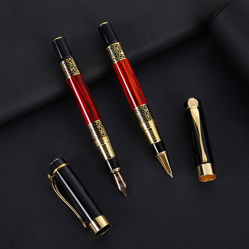 Factory Wholesales Classic Metal Fountain Pen Gel Ink Novelty Pen Promotional Gift With Custom Logo