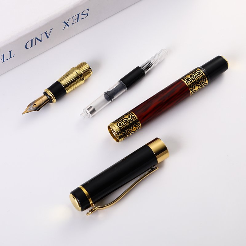 Factory Wholesales Classic Metal Fountain Pen Gel Ink Novelty Pen Promotional Gift With Custom Logo