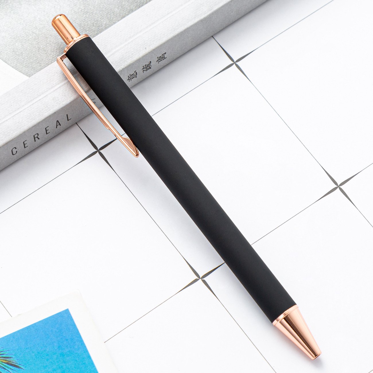 Custom High Quality Metal Ball Pen Best Cheap Click Pen with Feather Novel Business Promotional Logo Printed Ballpoint Pens