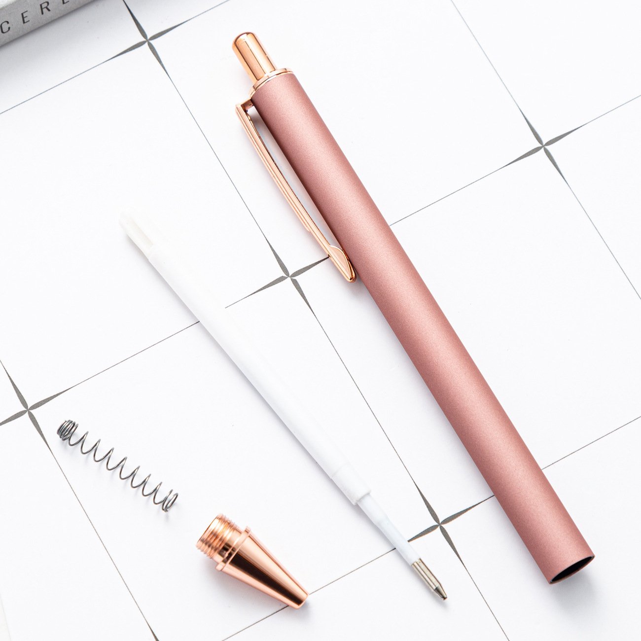 Custom High Quality Metal Ball Pen Best Cheap Click Pen with Feather Novel Business Promotional Logo Printed Ballpoint Pens