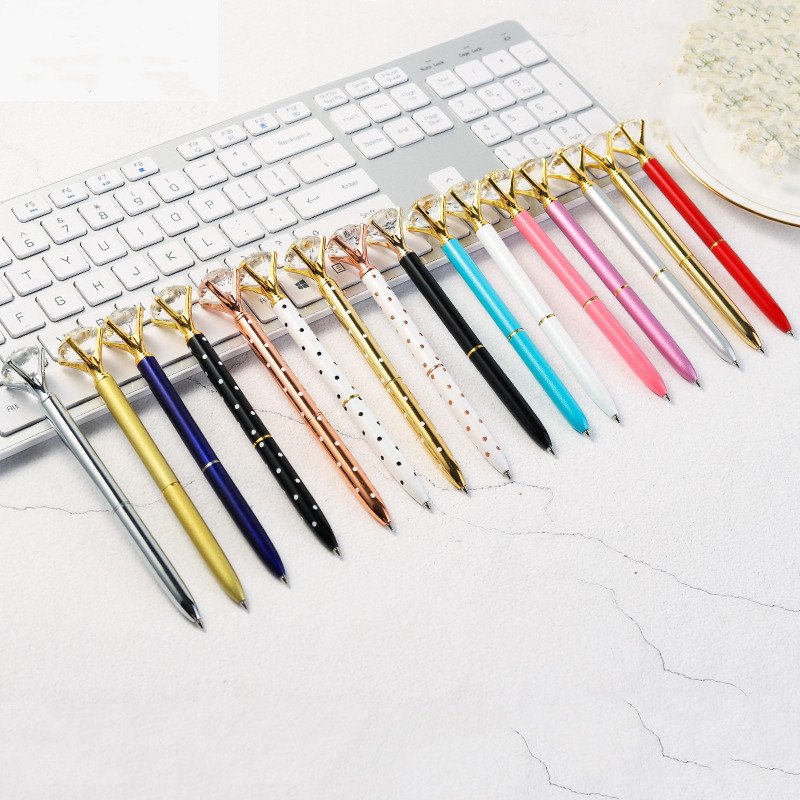 Hot sale Metal ballpoint pen with Logo Custom Diamond Crystal Ballpoint Pen For Promotional Gift