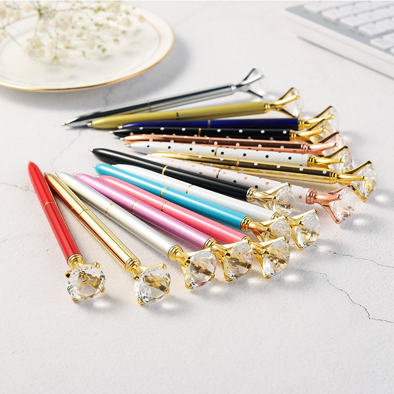 Hot sale Metal ballpoint pen with Logo Custom Diamond Crystal Ballpoint Pen For Promotional Gift