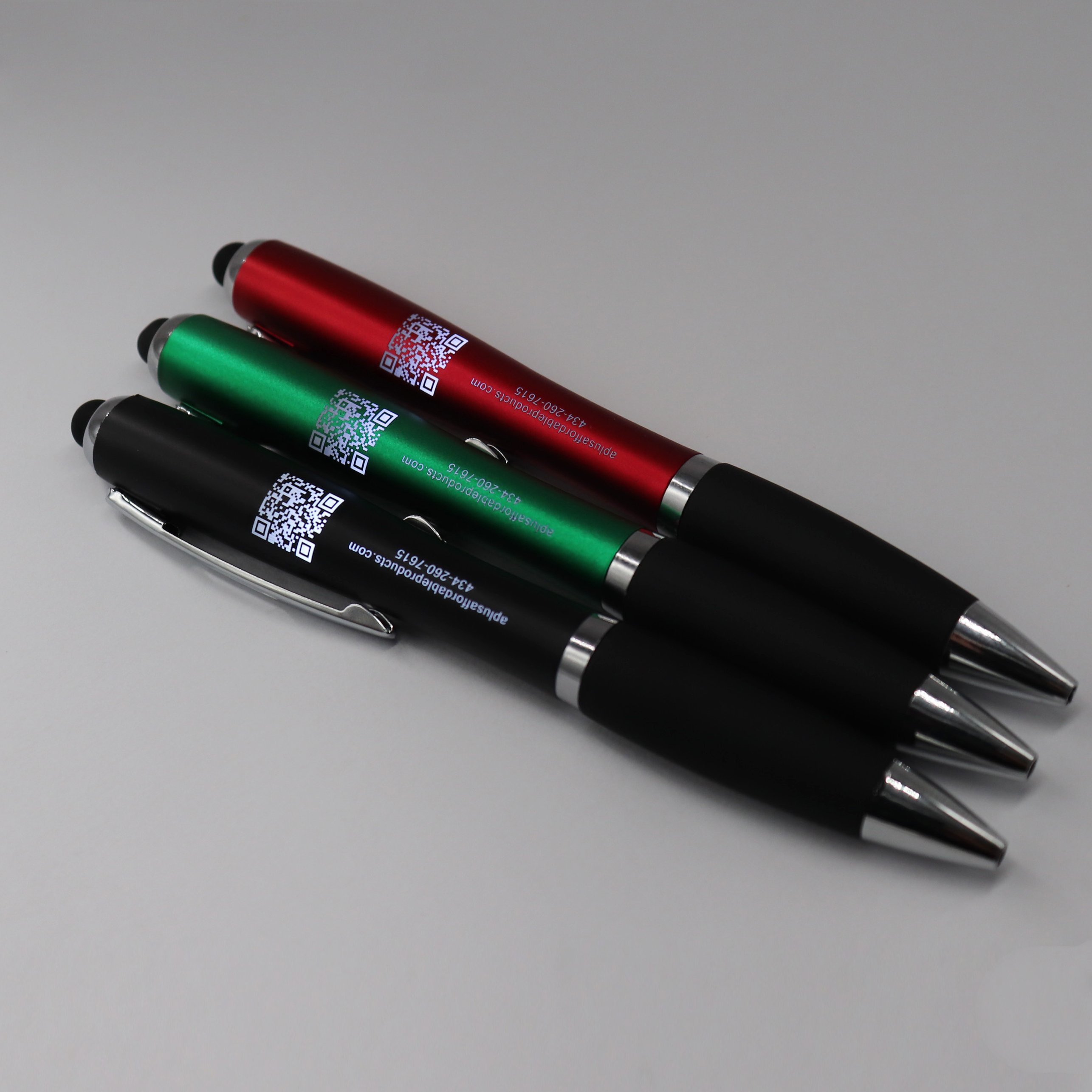 Advertising 3 in 1 Smart Stylus Promotional Light up Led Custom Ball Ballpoint Pen with Logo