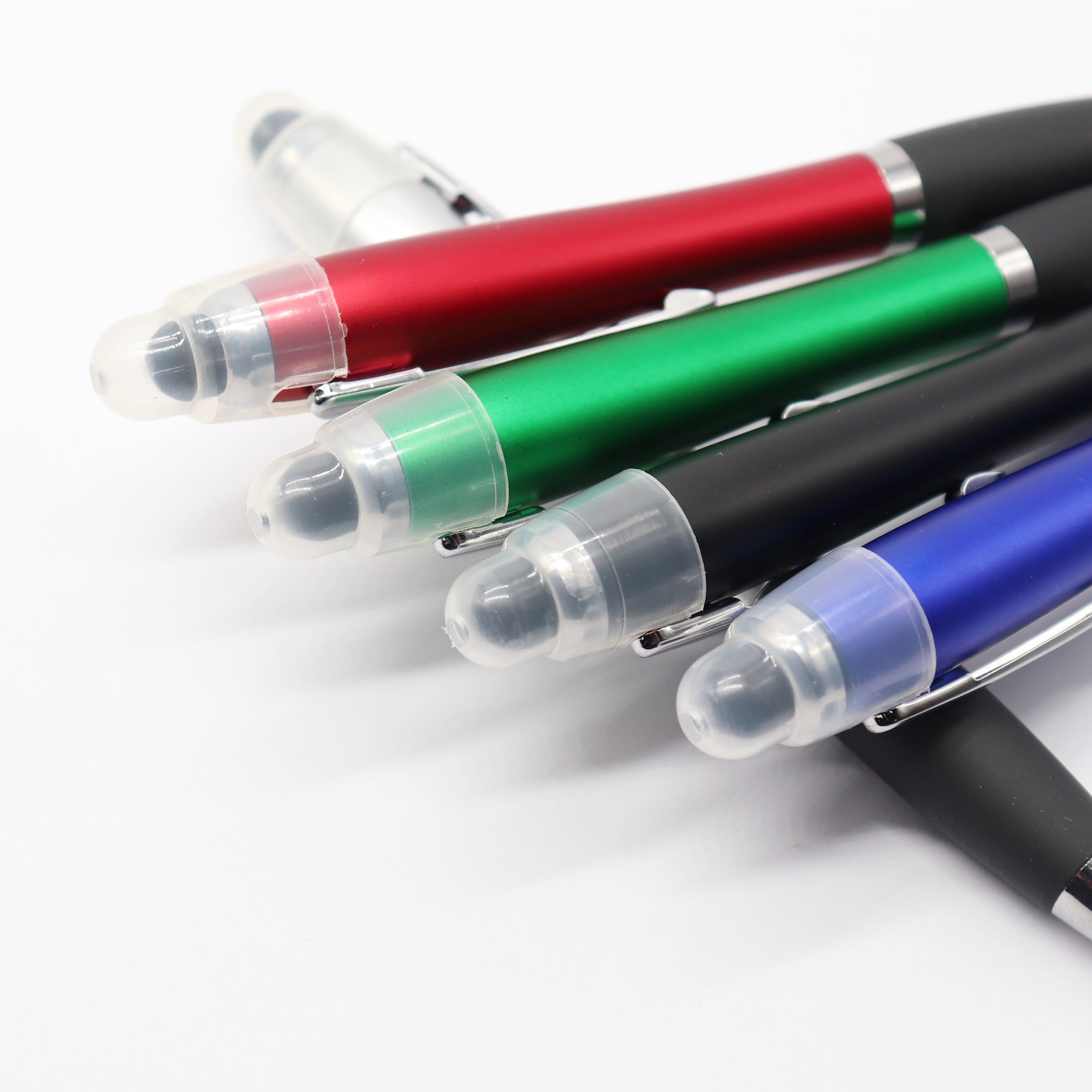 Advertising 3 in 1 Smart Stylus Promotional Light up Led Custom Ball Ballpoint Pen with Logo