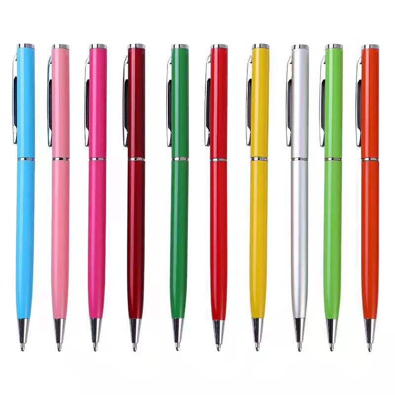 X1030-1 Office Business Conference Gifts Metal ballpoint pen custom pen with logo Hotel advertising Multi color wholesale pen