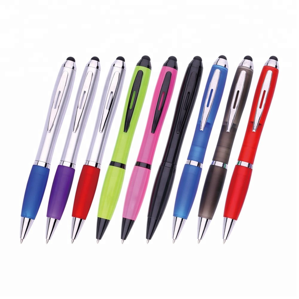 OEM promotional stylus ballpoint pens with custom logo Boligrafo ball pen for business for promotion