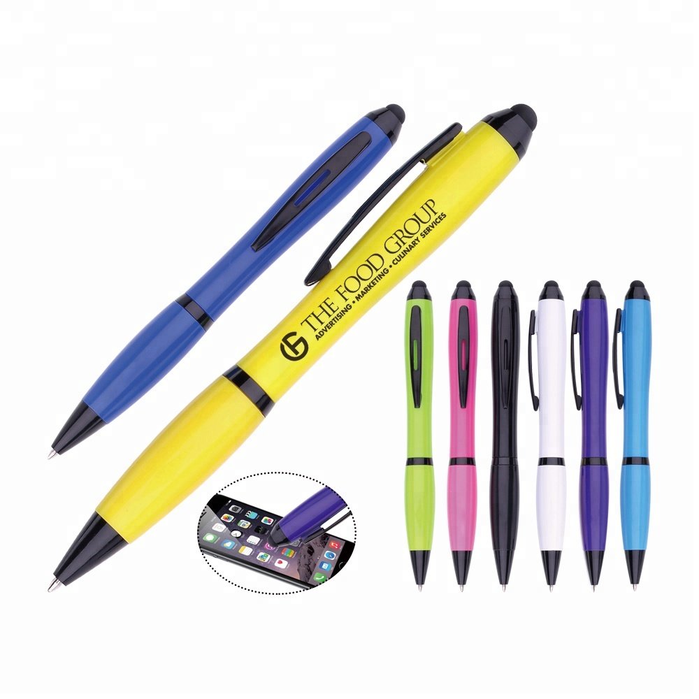 OEM promotional stylus ballpoint pens with custom logo Boligrafo ball pen for business for promotion