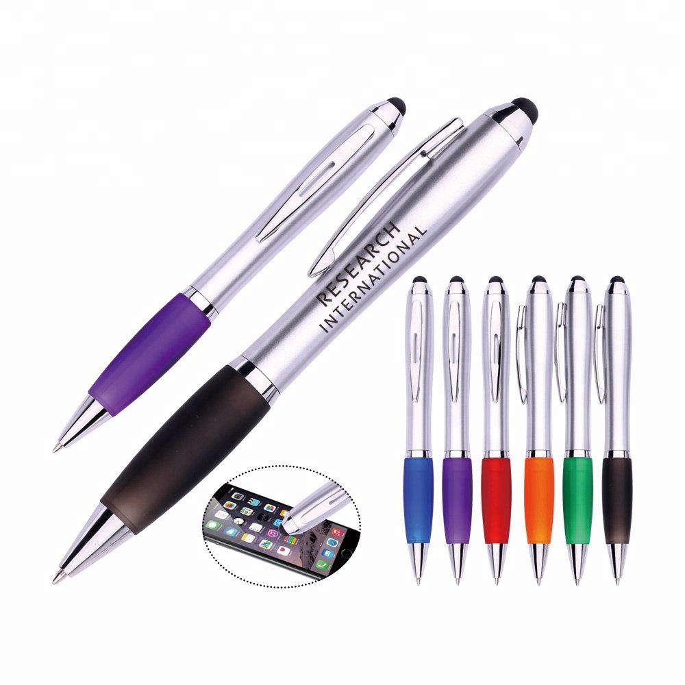 OEM promotional stylus ballpoint pens with custom logo Boligrafo ball pen for business for promotion