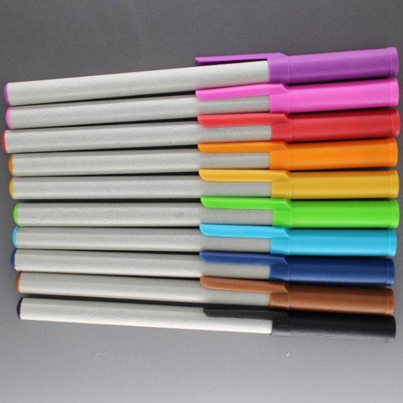 2019 best eco friendly recycle paper ballpen pen with clip holder