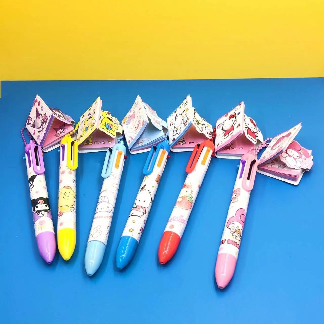 Multicolored Pens With Notebook Cute Animal Cartoon Ballpoint Pen Kids Gift