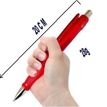 Jumbo Plastic Ballpoint Pen Promotional Custom Logo Retractable Ball Pen With Soft Rubber Grip Office Gift Promotion Supply
