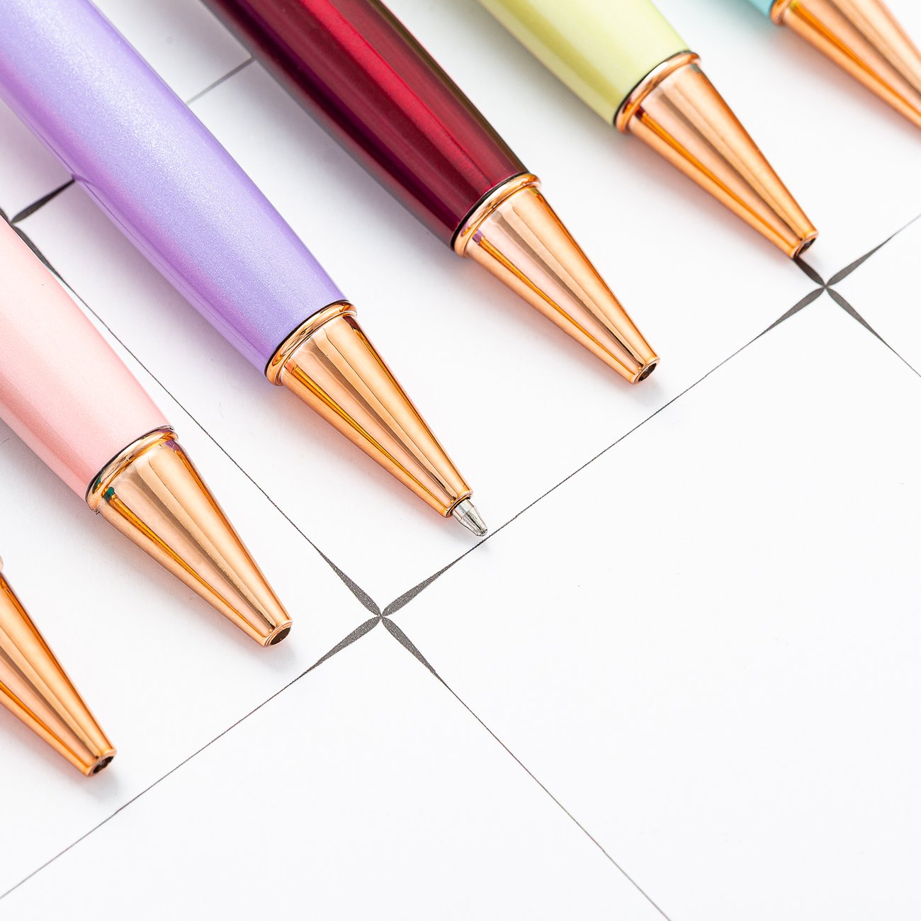 Novelty self assembling fat tube metal pen custom logo herbarium DIY empty floating glitter pen