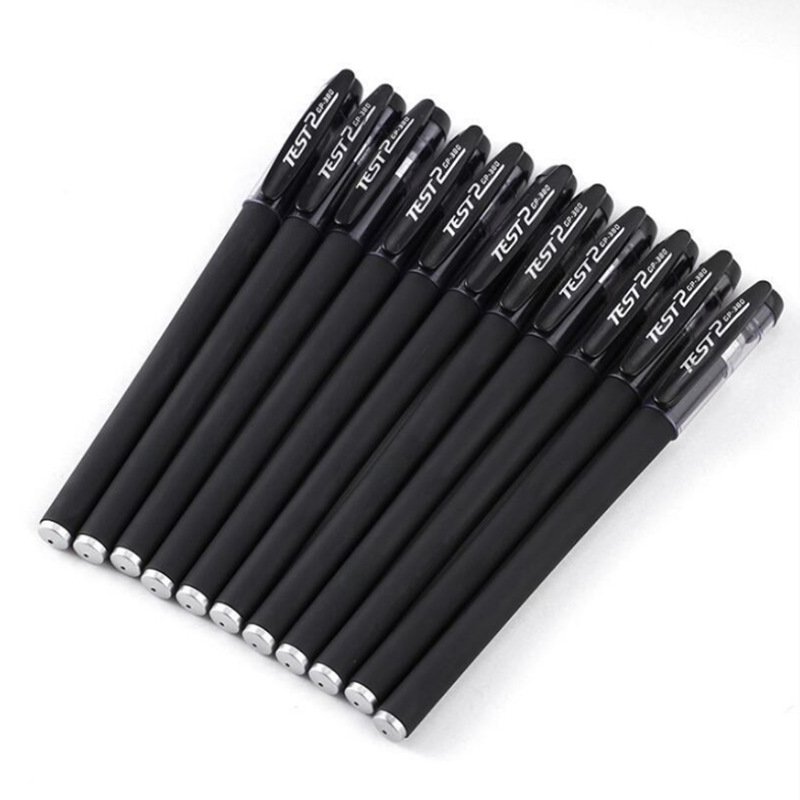 Gel Pen 0.5mm Business Signature Pen Office Student Examination Ballpoint Pen Frosted Carbon Custom Made Plastic Multi Rouge 100