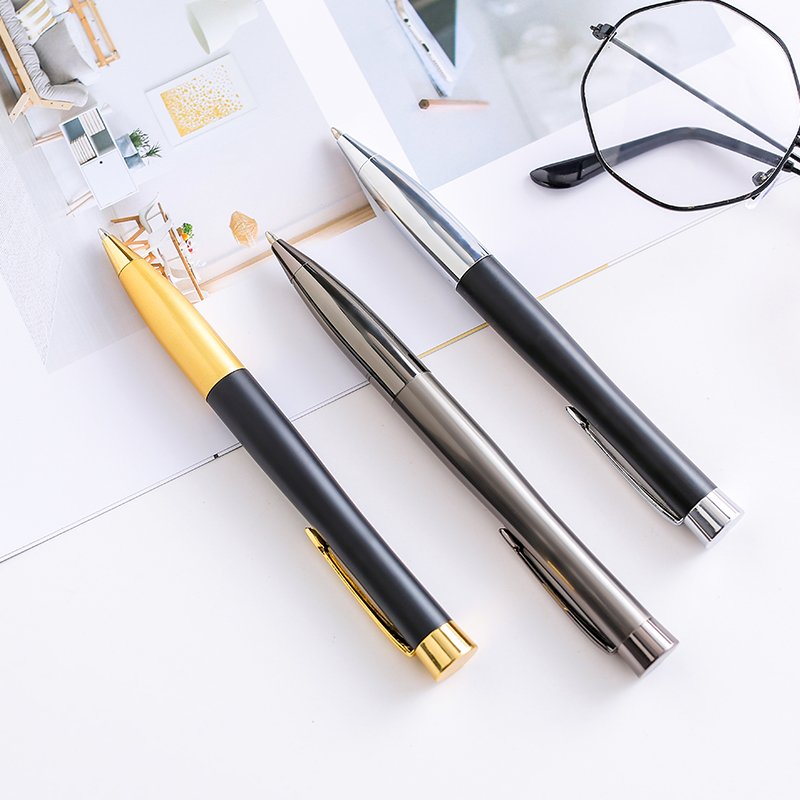 Manufacturer Direct Sales Metal Ball Pen With Logo Customized Advertising Ballpoint Pen Engraving Personal