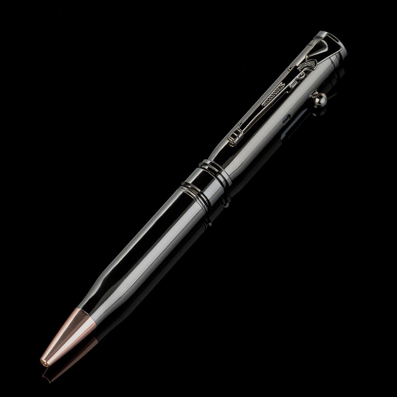 New Design 1.0mm Creative Bullet Shaped Bolt Action Gun Pen With Metal Custom Logo Design Gift Pen