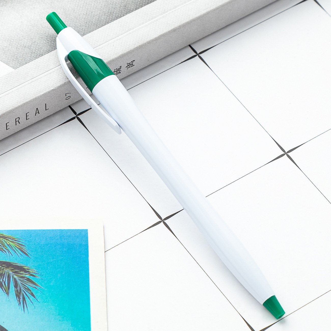 wholesale plastic push ballpoint pen with logo printable javelin advertising pen promotional gift pen