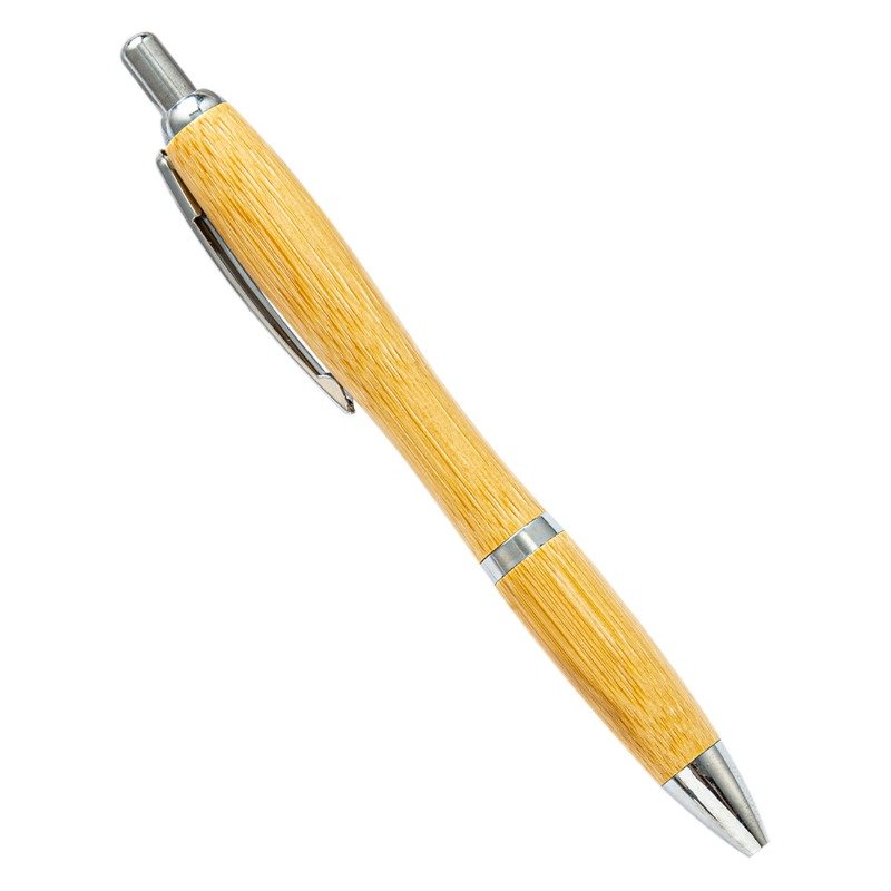 Press the gourd bamboo pen, creative bamboo and wood material advertising ballpoint pen, customizable logo 1.0mm ballpoint pen