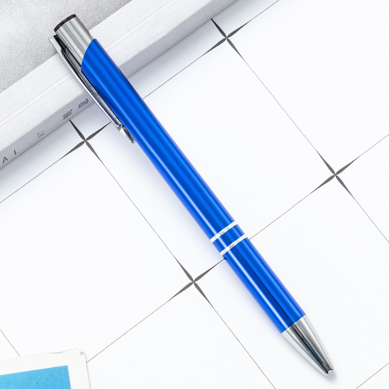 Student Office Ballpoint Pen with Custom Logo Colorful Metal Design for Promotions and Gifts Black Ink