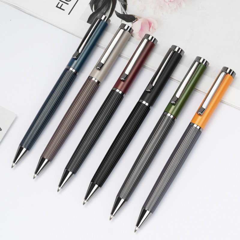 Morandi Colors Luxury 1.0mm Metal Ballpoint Pen Custom Logo Factory Price Wholesales for Gifts & Writing