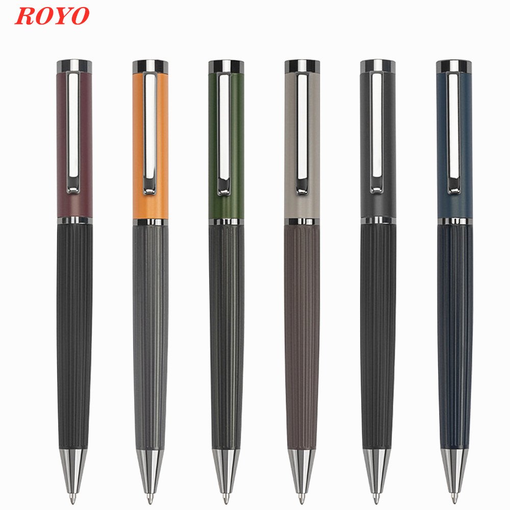 Morandi Colors Luxury 1.0mm Metal Ballpoint Pen Custom Logo Factory Price Wholesales for Gifts & Writing